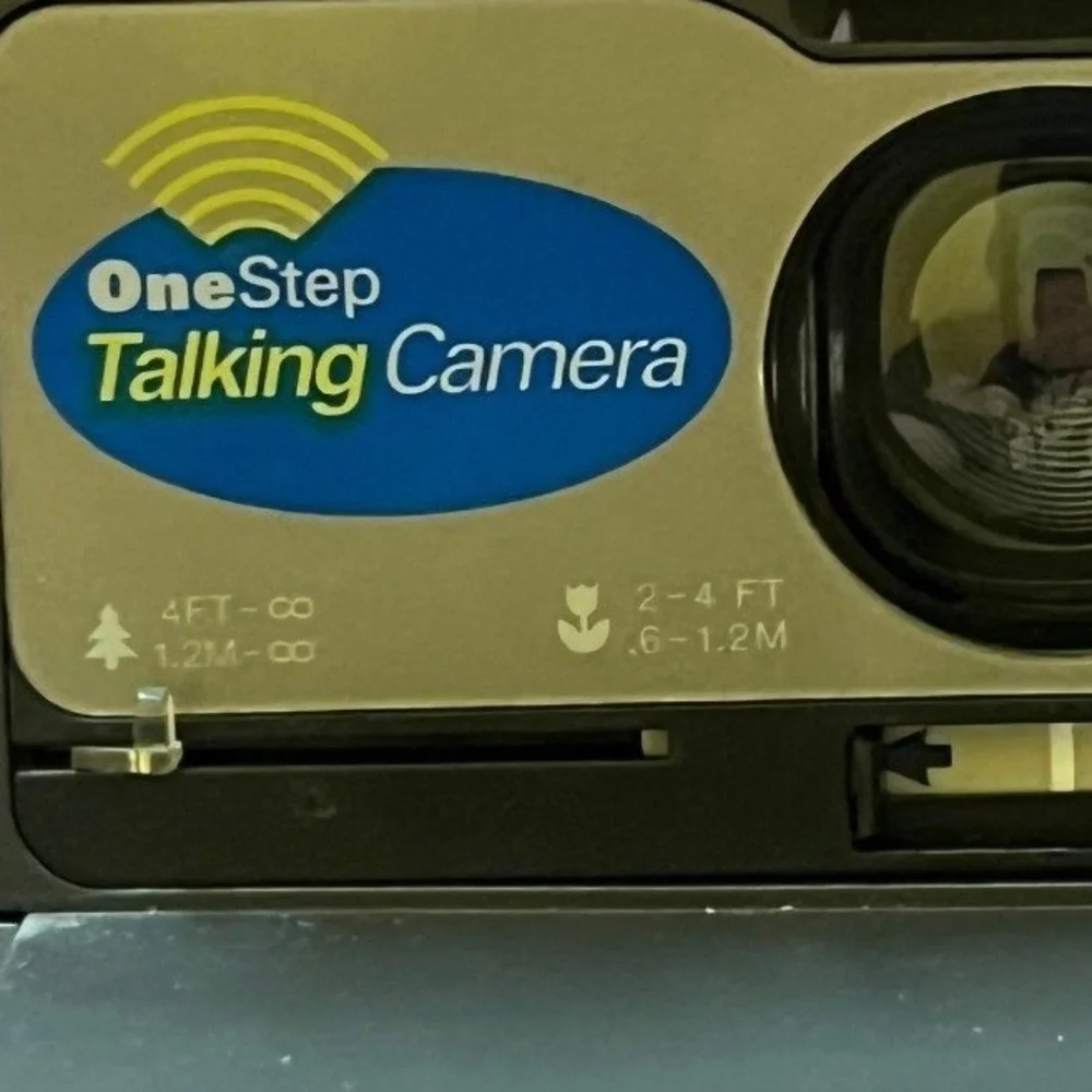 Polaroid OneStep Talking Camera Vintage 600 Instant Film Camera Flash Untested